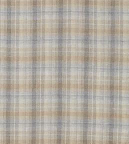 Samphrey Check Fabric by Sanderson Check Silver / Grey