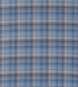 Samphrey Check Fabric by Sanderson Check Indigo / China