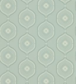 Milcombe Wallpaper by Sanderson Mist Blue