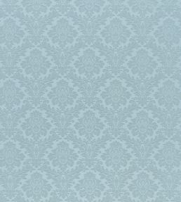 Lymington Damask Fabric by Sanderson Sky Blue