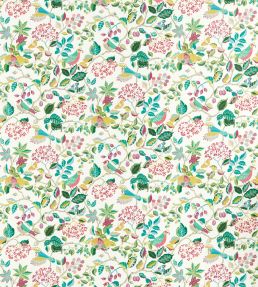 Birds And Berries Fabric by Sanderson Fern