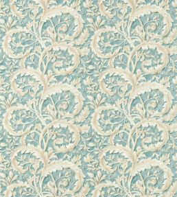 Tilia Lime Fabric by Sanderson Soft Teal