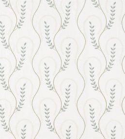 Chamomile Trail Fabric by Sanderson Teal / Green