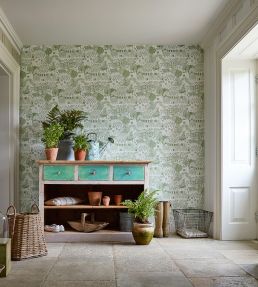 The Allotment Wallpaper by Sanderson Linen