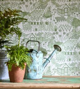 The Allotment Wallpaper by Sanderson Linen