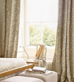Box Hill Fabric by Sanderson Eau De Nil/Linen