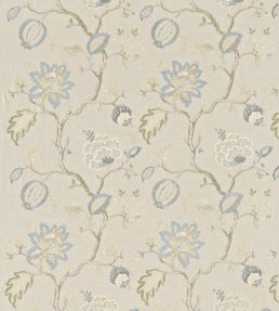 Hadham Fabric by Sanderson Cornflower Blue/Linen