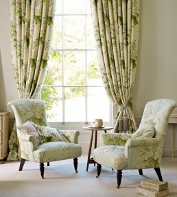 Tournier Fabric by Sanderson Silver/Eggshell