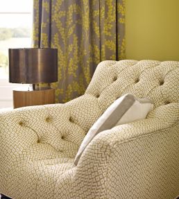 Cheslyn Fabric by Sanderson Citron/Cream