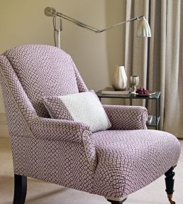 Cheslyn Fabric by Sanderson Claret/Cream
