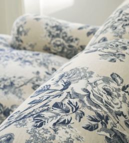 Sorilla Damask Fabric by Sanderson Delft/Linen