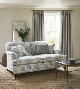 Sorilla Damask Fabric by Sanderson Delft/Linen