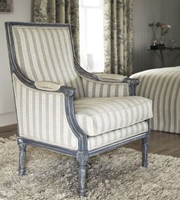 Sorilla Stripe Fabric by Sanderson Delft/Linen