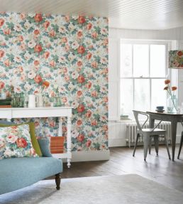Chelsea Wallpaper by Sanderson White/Pink