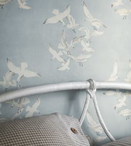 Seagulls Wallpaper by Sanderson Blue