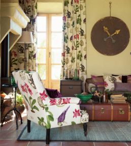 Capuchins Fabric by Sanderson Boysenberry