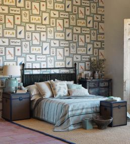 Picture Gallery Wallpaper by Sanderson Red/Multi