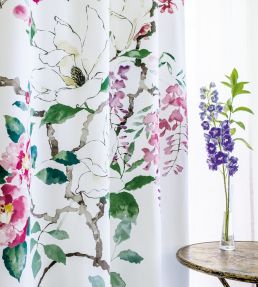 Magnolia & Blossom Fabric by Sanderson Blossom/Leaf