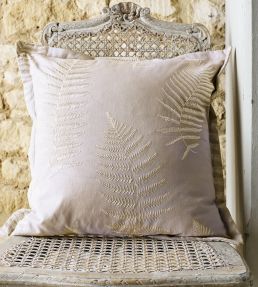 Fern Embroidery Fabric by Sanderson Ivory