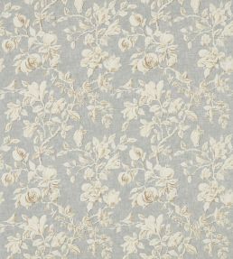 Magnolia & Pomegranate Fabric by Sanderson Grey Blue/Parchment
