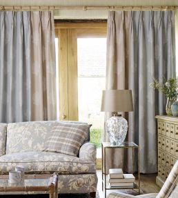 Oak Filigree Fabric by Sanderson Grey/Blue