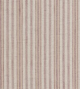 Sandstone Stripe Fabric by Ian Mankin Garnet / Alabaster