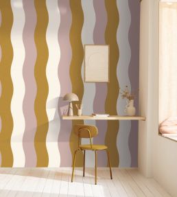 Sandy Wallpaper by Caselio Violet Vert