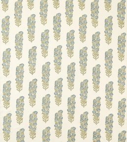 Sanganeri Block Print Fabric by Zoffany Tempest/Olive