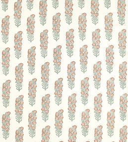 Sanganeri Block Print Fabric by Zoffany Tuscan Pink/Eau de Nil