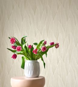 Sansevieria Wallpaper by Casadeco Blanc Craie