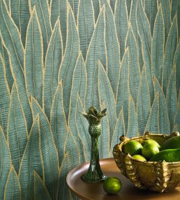 Sansevieria Wallpaper by Casadeco Vert Foret
