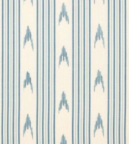 Santa Barbara Ikat Fabric by Schumacher China Blue