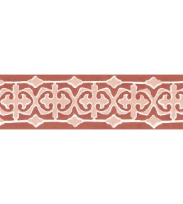 Santa Clara Tile Border Wallpaper by DADO Red