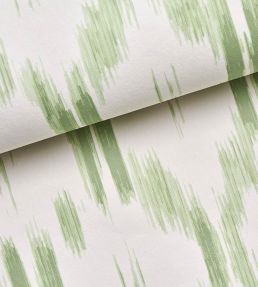 Santa Monica Wallpaper by Schumacher Leaf Green