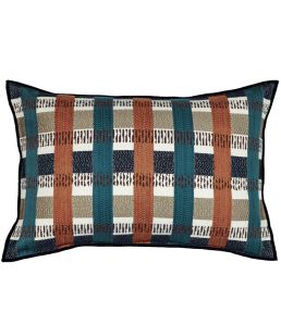 Santana Cushion 40 x 60cm by Maison Casamance Multico Bleu