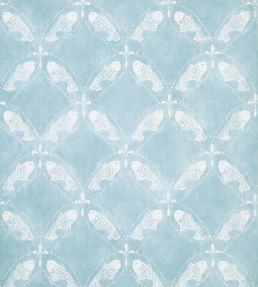 Santorini Wallpaper by Thibaut Light Blue