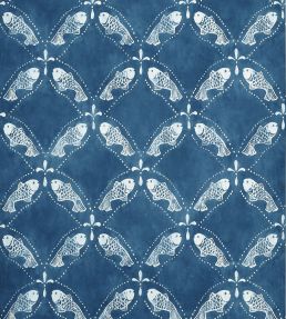 Santorini Wallpaper by Thibaut Navy