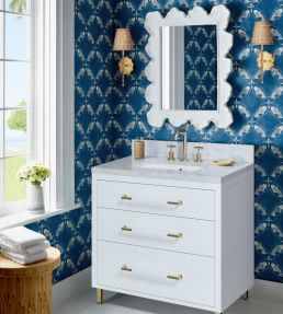 Santorini Wallpaper by Thibaut Black