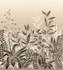 Saona Mural by Casamance Lin/Noir