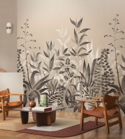 Saona Mural by Casamance Lin/Noir