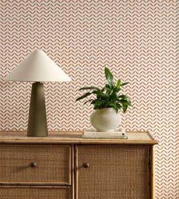 Sapling Wallpaper by Scion Ladybird Red