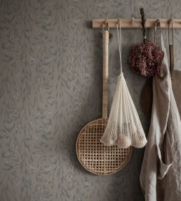 Sara Wallpaper by Sandberg Misty Blue