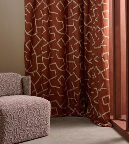Saraceno Fabric by Harlequin Rust