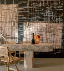 Sashiko Mural by Elitis Entre chaine et trame