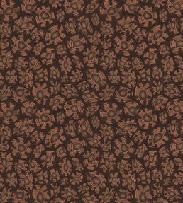 Savanna Shell Wallpaper by Cole & Son Terracotta Claret & Metallic Gold