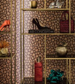 Savanna Shell Wallpaper by Cole & Son Ochre Soot & Orange