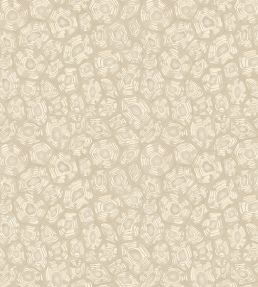 Savanna Shell Wallpaper by Cole & Son Parchment Linen & Metallic Gilver