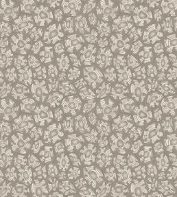 Savanna Shell Wallpaper by Cole & Son Shell Mica Taupe & Matallic Gilver