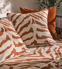 Savannah Fabric by Osborne & Little Indigo/Linen