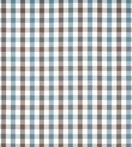 Saybrook Check Fabric by Anna French Brown and Slate